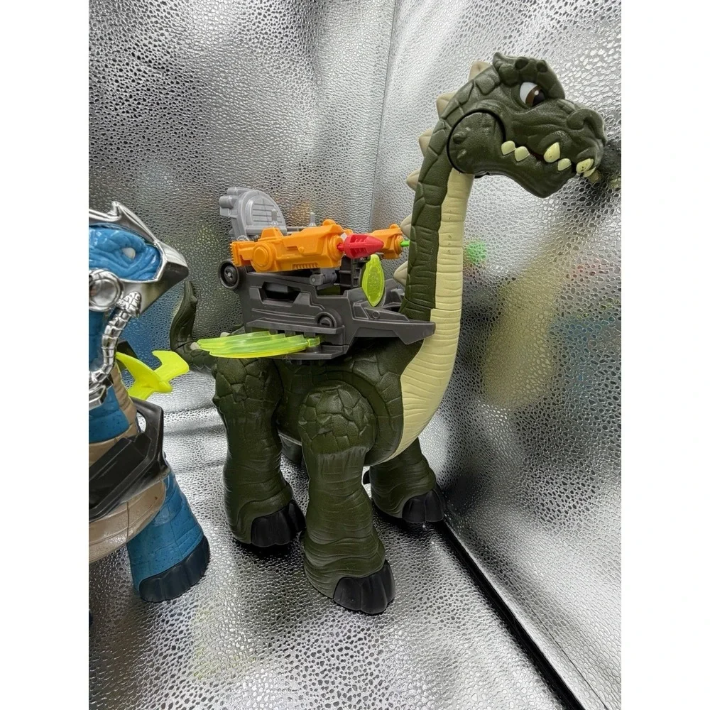 Huge Fisher Price Imaginext Jurassic World Dinosaur Lot T-Rex Tested And Works